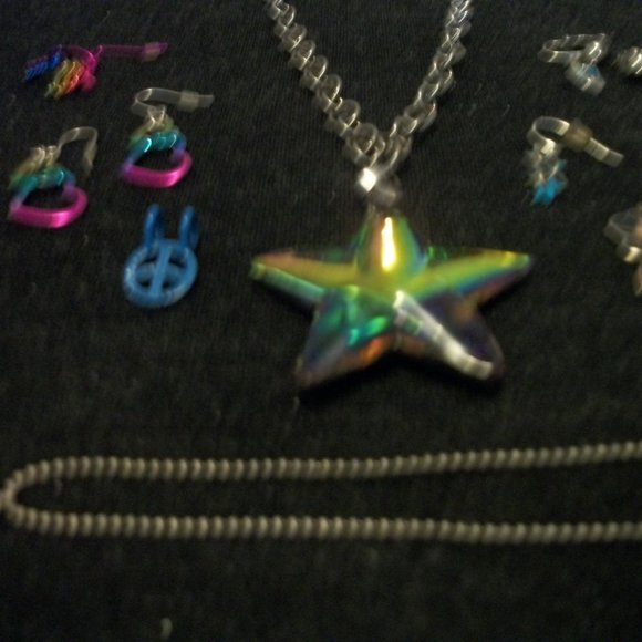 MERMAID RAINBOW JEWELRY BUNDLE 8 THINGS - Picture 4 of 4